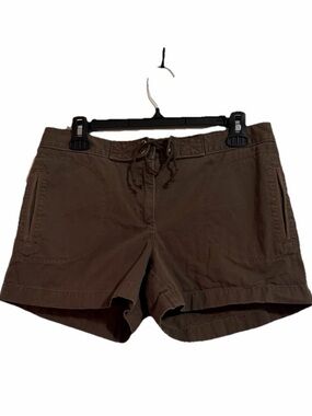 Ann Taylor Brown Drawstring Bermuda Shorts